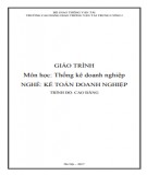 Giáo trình Thống kê doanh nghiệp (Nghề Kế toán doanh nghiệp - Trình độ Cao đẳng): Phần 2 - CĐ GTVT Trung ương I