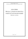 Giáo trình Lý thuyết tài chính tiền tệ (Nghề Kế toán doanh nghiệp - Trình độ Cao đẳng) - CĐ GTVT Trung ương I