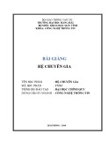 Bài giảng Hệ chuyên gia - ĐH Hàng Hải VN