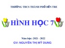 Bài giảng môn Hình học lớp 7 - Bài 1: Tổng ba góc của một tam giác