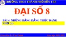 Bài giảng môn Đại số lớp 8 - Bài 4: Những hằng đẳng thức đáng nhớ (Tiếp theo)