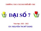 Bài giảng môn Đại số lớp 7 - Bài 1: Đại lượng tỉ lệ thuận