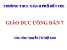 Bài giảng môn GDCD lớp 7 - Bài 6: Tôn sư trọng đạo