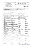 Đề thi học kì 1 môn Hóa học lớp 11 năm 2021-2022 có đáp án - Sở GD&ĐT Quảng Nam