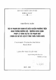 Luận văn Thạc sĩ Luật học: Tội vi phạm quy định về điều khiển phương tiện giao thông đường bộ - Những khía cạnh pháp lý hình sự và tội phạm học (trên cơ sở số liệu ở tỉnh Thừa Thiên Huế)