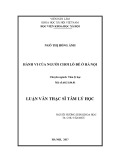 Luận văn Thạc sĩ Tâm lý học: Hành vi của người chơi lô đề ở Hà Nội