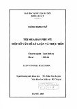 Luận văn Thạc sĩ Luật học: Tội mua bán phụ nữ - Một số vấn đề lý luận và thực tien