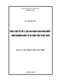 Luận văn Thạc sĩ Luật học: Pháp luật về xử lý bội chi ngân sách nhà nước – Kinh nghiệm quốc tế và thực tiễn ở Việt Nam