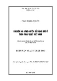 Luận văn Thạc sĩ Luật học: Chuyển nhượng quyền sử dụng đất ở theo pháp luật Việt Nam