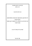 Luận văn Thạc sĩ Luật học: Hợp đồng chuyển nhượng quyền sử dụng đất theo quy định của pháp luật dân sự Việt Nam