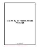 Bộ đề thi tuyển sinh vào lớp 10 chuyên môn Vật lý năm 2021-2022