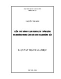 Luận văn Thạc sĩ Luật học: Kiểm soát hành vi lạm dụng vị trí thống lĩnh thị trường trong lĩnh vực kinh doanh xăng dầu