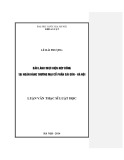 Luận văn Thạc sĩ Luật học: Bảo lãnh thực hiện hợp đồng tại Ngân hàng thương mại cổ phần Sài Gòn - Hà Nội