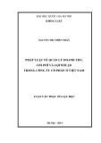 Luận văn Thạc sĩ Luật học: Pháp luật về quản lý doanh thu, chi phí và lợi nhuận trong công ty cổ phần ở Việt Nam