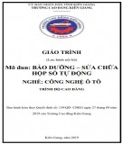 Giáo trình Bảo dưỡng sửa chữa hộp số tự động (Nghề: Công nghệ ô tô - Cao đẳng): Phần 1 - Trường Cao đẳng Kiên Giang