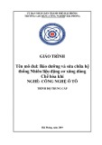 Giáo trình Bảo dưỡng và sửa chữa hệ thống nhiên liệu động cơ xăng dùng chế hòa khí (Nghề: Công nghệ ô tô - Trung cấp) - Trường CĐ Công nghiệp Hải Phòng