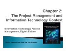 Lecture Information technology project management (Eighth Edition): Chapter 2