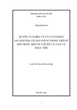 Luận văn Thạc sĩ Luật học: Quyền và nghĩa vụ của vợ chồng sau khi chia tài sản chung trong thời kỳ hôn nhân - Một số vấn đề lý luận và thực tiễn