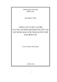 Luận văn Thạc sĩ Luật học: Nâng cao vị trí, vai trò của Tòa án nhân dân đáp ứng yêu cầu xây dựng Nhà nước pháp quyền Việt Nam hiện nay