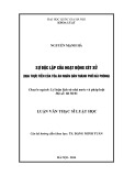 Luận văn Thạc sĩ Luật học: Sự độc lập của hoạt động xét xử (Qua thực tiễn của Tòa án nhân dân thành phố Hải Phòng)