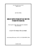 Luật văn Thạc sĩ Luật học: Đăng ký quyền sử dụng đất qua thực tiễn ở thành phố Thanh Hóa