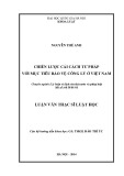 Luật văn Thạc sĩ Luật học: Chiến lược cải cách tư pháp với mục tiêu bảo vệ công lý ở Việt Nam