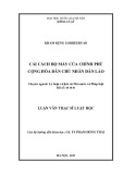 Luận văn Thạc sĩ Luật học: Cải cách bộ máy của chính phủ Cộng hòa dân chủ nhân dân Lào