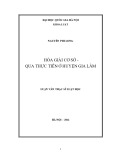 Luận văn Thạc sĩ Luật học: Hòa giải cơ sở - Qua thực tiễn ở huyện Gia Lâm