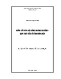 Luận văn Thạc sĩ Luật học: Giám sát của hội đồng nhân dân tỉnh - Qua thực tiễn ở tỉnh Hưng Yên