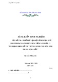 Sáng kiến kinh nghiệm THPT: Thiết kế lại một số bài tập ngữ pháp trong sách giáo khoa Tiếng Anh 12 theo định dạng đề thi THPTQG dành cho đối tượng học sinh trung bình - yếu