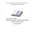 Sáng kiến kinh nghiệm THPT: Tổ chức hoạt động trò chơi trong tiết học thực hành Tiếng Việt 10