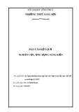 Sáng kiến kinh nghiệm THPT: Áp dụng phương pháp dạy học tích hợp trong dạy học chủ đề vectơ ở lớp 10 THPT