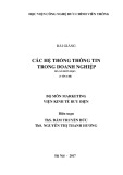 Bài giảng Các hệ thống thông tin trong doanh nghiệp: Phần 2