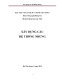 Bài giảng Xây dựng các hệ thống nhúng: Phần 1