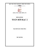 Bài giảng Toán rời rạc 2: Phần 1