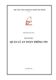 Bài giảng Quản lý an toàn thông tin: Phần 2