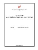 Bài giảng Cấu trúc dữ liệu và giải thuật (2016): Phần 1