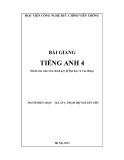 Bài giảng Tiếng Anh 4: Phần 1