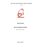 Bài giảng Quản trị bán hàng (2020): Phần 2