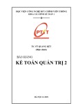 Bài giảng Kế toán quản trị 2: Phần 2