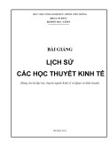 Bài giảng Lịch sử các học thuyết kinh tế: Phần 2