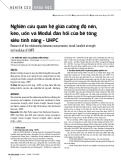 Nghiên cứu quan hệ giữa cường độ nén, kéo, uốn và Modul đàn hồi của bê tông siêu tính năng - UHPC