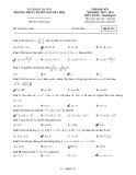 Đề thi học kì 1 môn Toán lớp 10 năm 2021-2022 có đáp án - Trường THPT Chuyên Nguyễn Huệ, Hà Nội