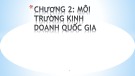 Bài giảng Kinh doanh quốc tế: Chương 2 - ThS. Trần Trọng Đức