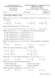 Đề thi học kì 1 môn Toán lớp 10 năm 2021-2022 có đáp án - Trường THPT Thị xã Quảng Trị