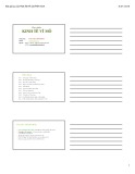 Bài giảng Kinh tế vĩ mô: Bài 1 - PGS. TS Hà Quỳnh Hoa
