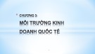 Bài giảng Kinh doanh quốc tế: Chương 3 - ThS. Trần Trọng Đức