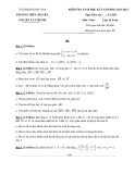 Đề thi học kì 1 môn Toán lớp 10 năm 2021-2022 có đáp án - Trường THPT chuyên Nguyễn Tất Thành, Kon Tum