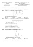 Đề thi học kì 1 môn Toán lớp 12 năm 2021-2022 có đáp án - Trường THPT  Marie Curie, TP.HCM