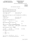 Đề thi học kì 1 môn Toán lớp 10 năm 2021-2022 có đáp án - Trường THPT Lương Ngọc Quyến, Thái Nguyên